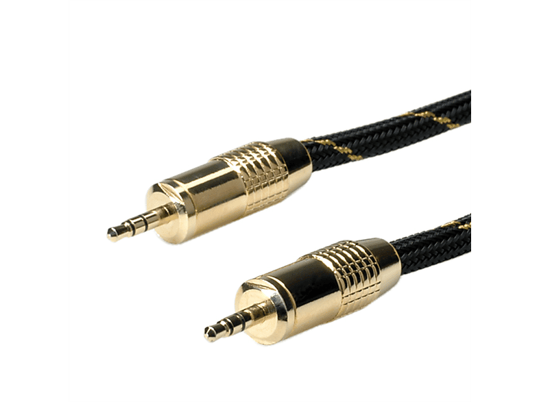 ROLINE GOLD 3,5mm Audio-Verbindungskabel ST/ST, 3,5mm Audio-Verbindungskabel, 2,5 m