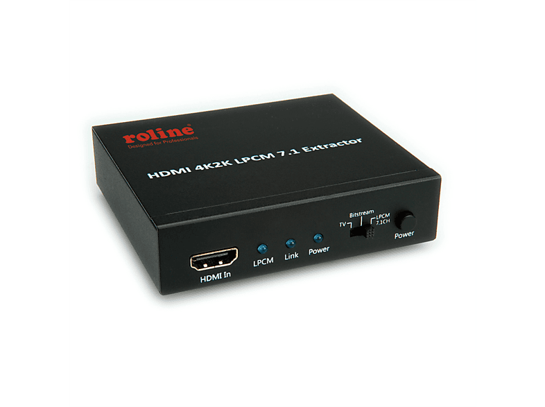 ROLINE HDMI 4K Audio Extraktor LPCM 7.1 HDMI Audio Extraktor