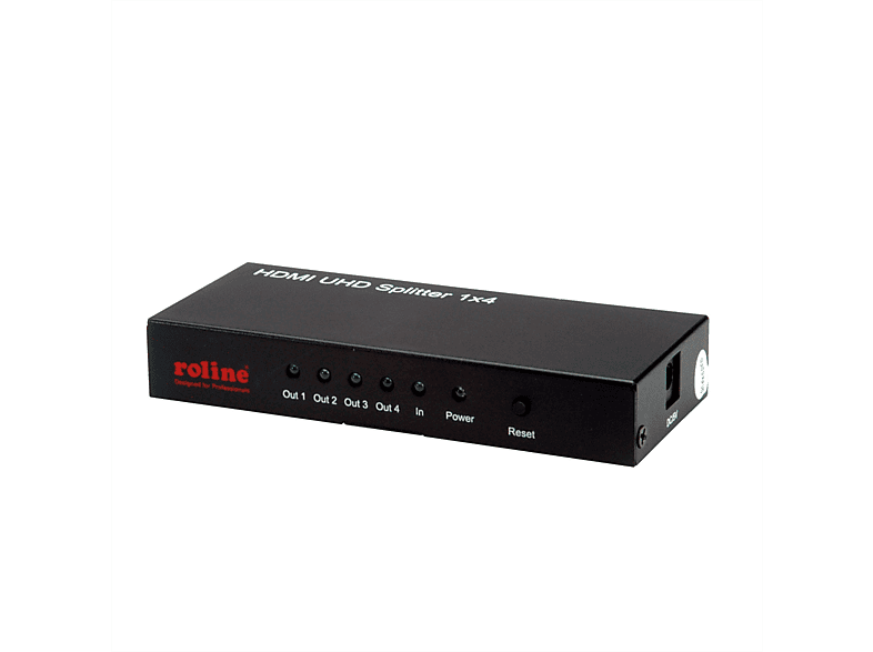 4fach ROLINE HDMI-Video-Splitter 4K Video-Splitter, HDMI