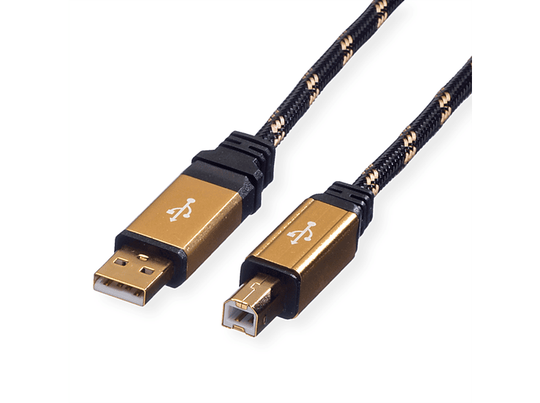 ROLINE GOLD USB 2.0 Kabel, Kabel 2.0 A-B Typ USB