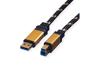 ROLINE GOLD USB 3.2 Gen 1 Kabel, Typ A-B USB 3.2 Kabel