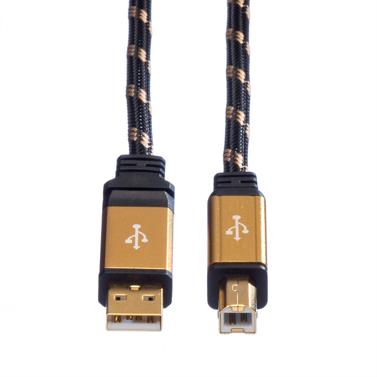 Kabel, ROLINE USB A-B Kabel Typ 2.0 GOLD 2.0 USB