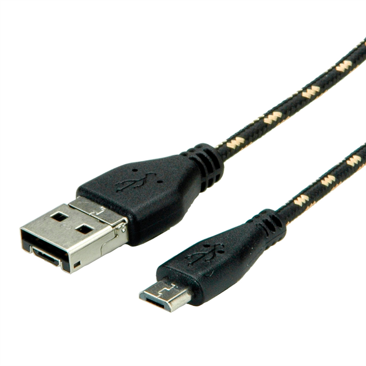 ROLINE GOLD USB 2.0 OTG Micro 2.0 Micro B A Kabel B, ST/ST Kabel, - Micro + USB