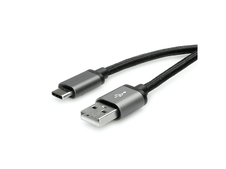 ROLINE USB 2.0 USB Typ C Kabel, - Typ A, Kabel 2.0 ST/ST