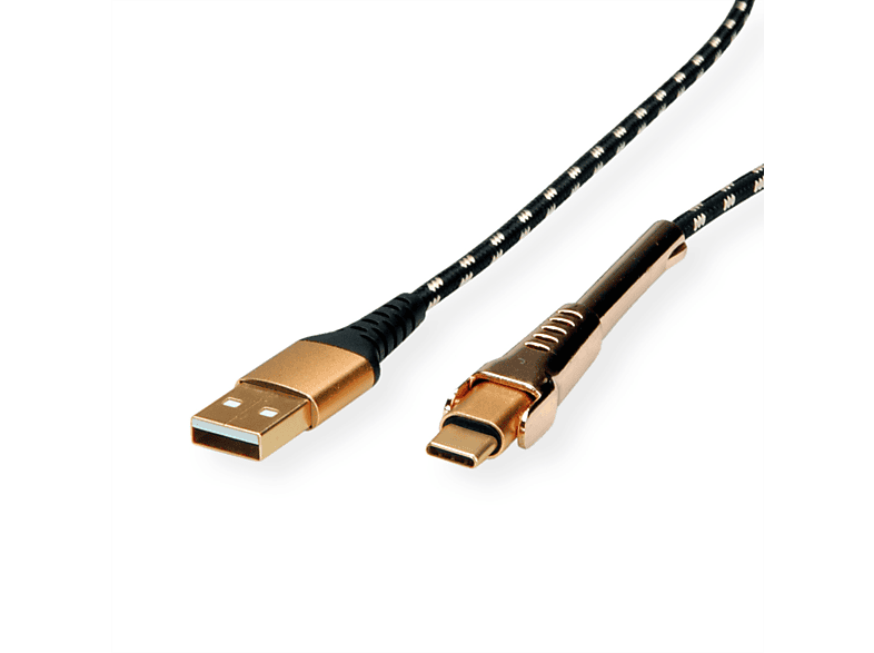 ROLINE GOLD USB 2.0 Sync- & Ladekabel, USB-A/USB-C USB 2.0 Kabel