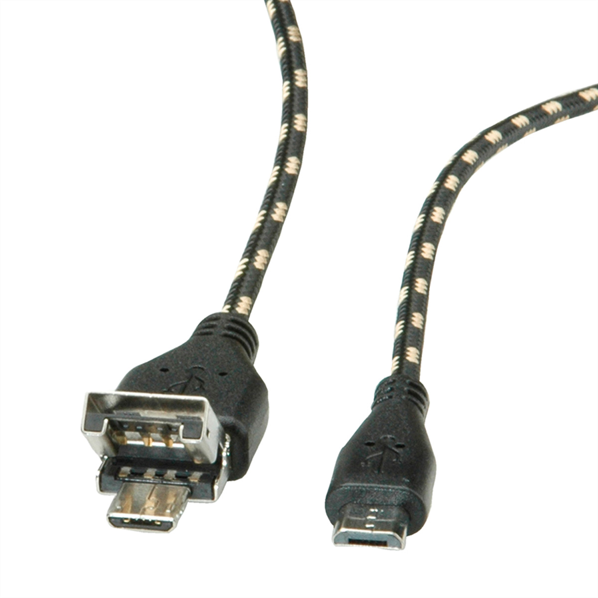 A 2.0 B USB ST/ST Kabel, USB - ROLINE B, OTG Micro Kabel Micro Micro 2.0 GOLD +