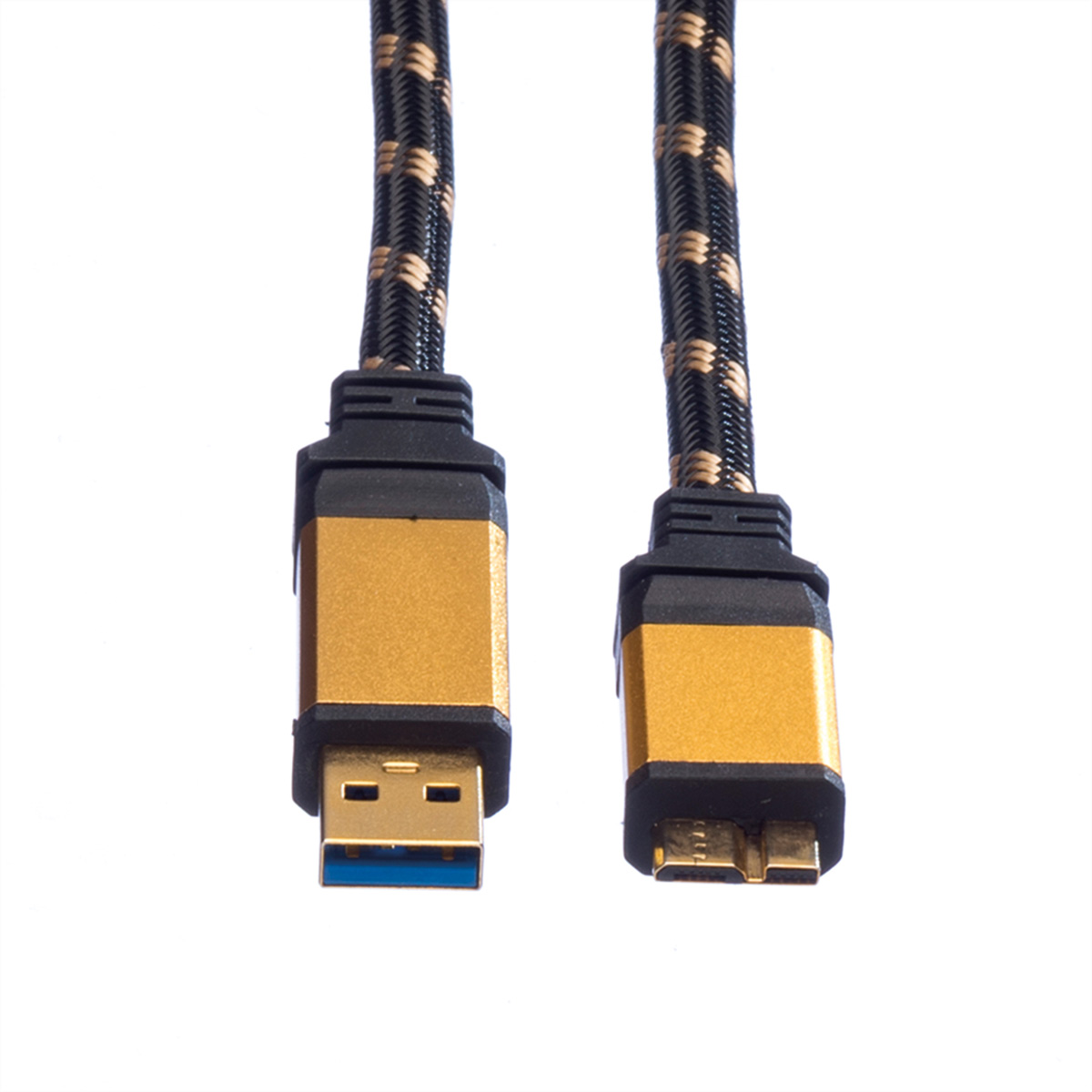 Kabel, 1 Gen ST/ST - 3.2 ROLINE USB USB 3.2 A Micro USB Micro B, GOLD Kabel