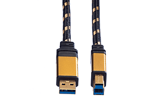 ROLINE GOLD USB 3.2 Gen 1 Kabel, Typ A-B USB 3.2 Kabel