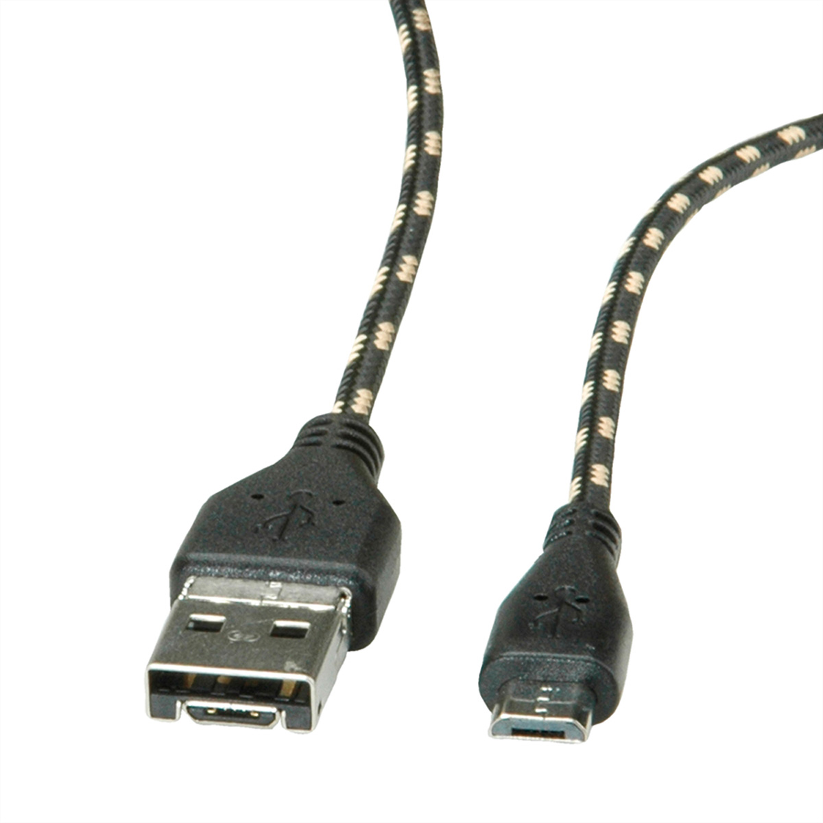 USB Micro USB B + Kabel Micro Micro A OTG 2.0 GOLD 2.0 ST/ST B, ROLINE Kabel, -