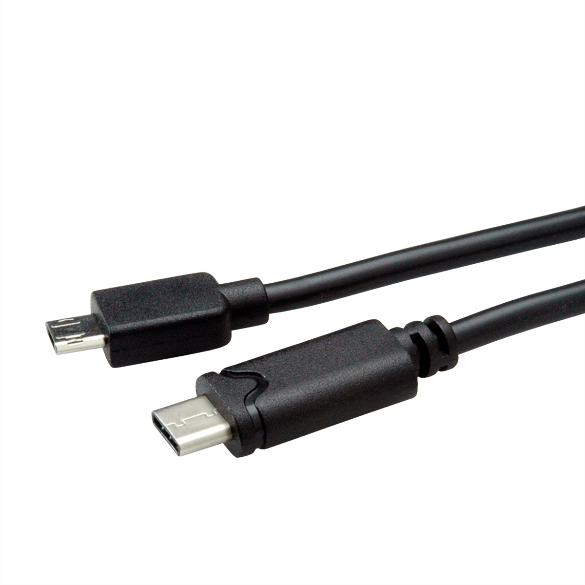 Kabel Micro ST (reversibel) USB 2.0 Kabel, ROLINE USB Micro B Typ 2.0 ST - C