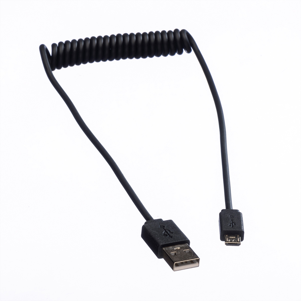 ROLINE A ST/ST USB USB Kabel 2.0 Spiralkabel, Micro - Micro B, 2.0