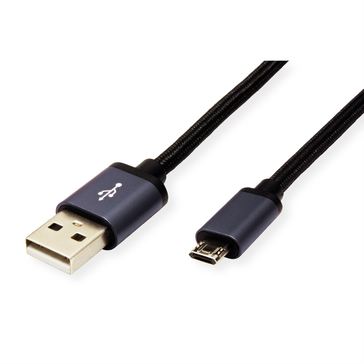 ROLINE USB 2.0 Kabel, USB A 2.0 Micro B ST/ST - Kabel (reversibel), Micro
