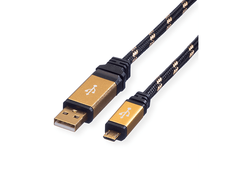 Micro 2.0 GOLD USB Kabel ROLINE USB Kabel 2.0