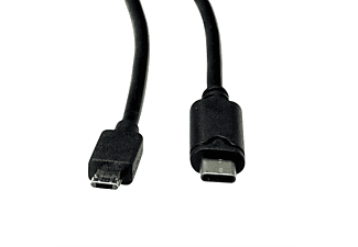 ROLINE USB 2.0 Kabel, Typ C ST - Micro B ST (reversibel) Micro USB 2.0 Kabel