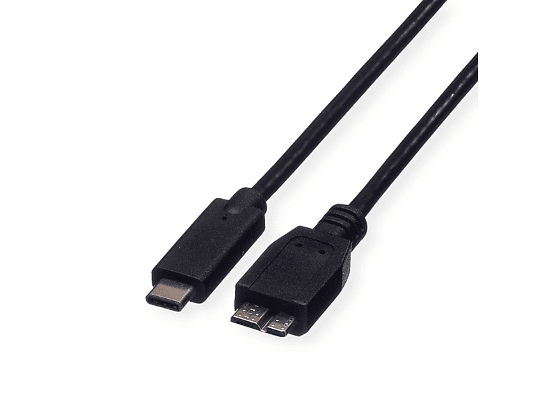 ROLINE USB 3.2 Gen Kabel, Kabel 1 C-Micro B, 3.2 ST/ST USB