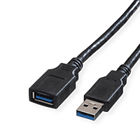 ROLINE USB 3.2 Gen 1 Kabel, Typ A-A, ST/BU USB 3.2 Verlängerungskabel