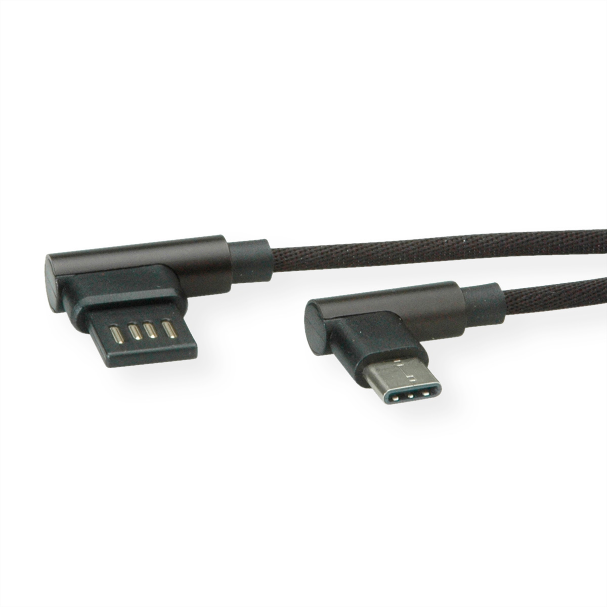 2.0 Typ USB C A ST/ST reversibel, Kabel USB 2.0 - Kabel, gewinkelt, ROLINE Typ