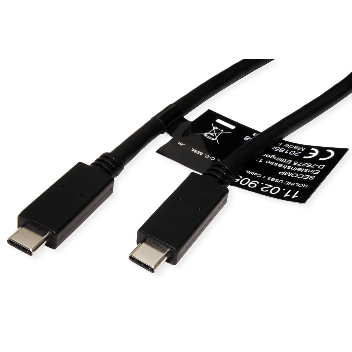 USB C-C, Gen 2 USB 3.2 Kabel ROLINE 3.2 Kabel, ST/ST