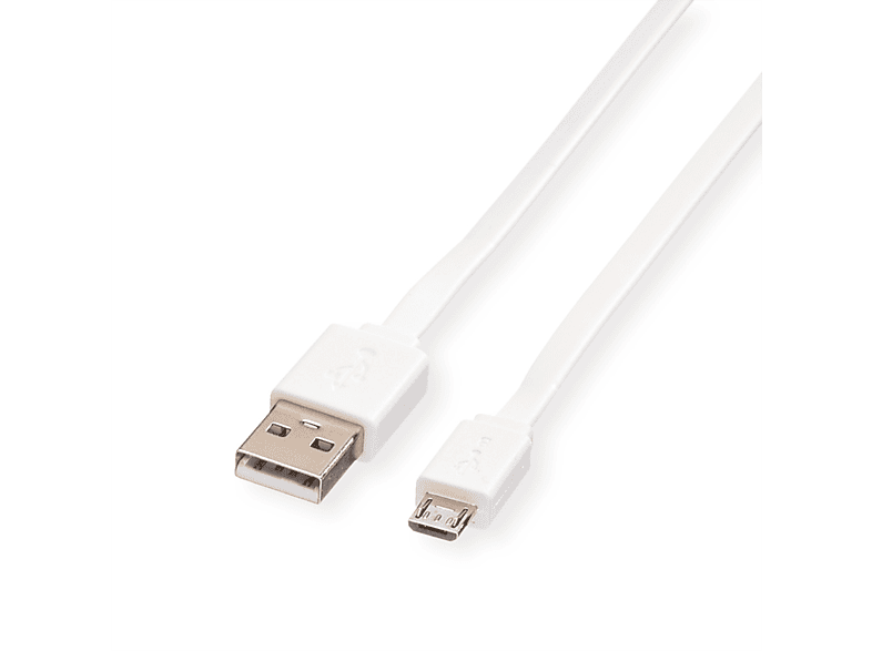 ROLINE USB 2.0 Kabel, USB A ST - Micro USB B ST Micro USB 2.0 Kabel