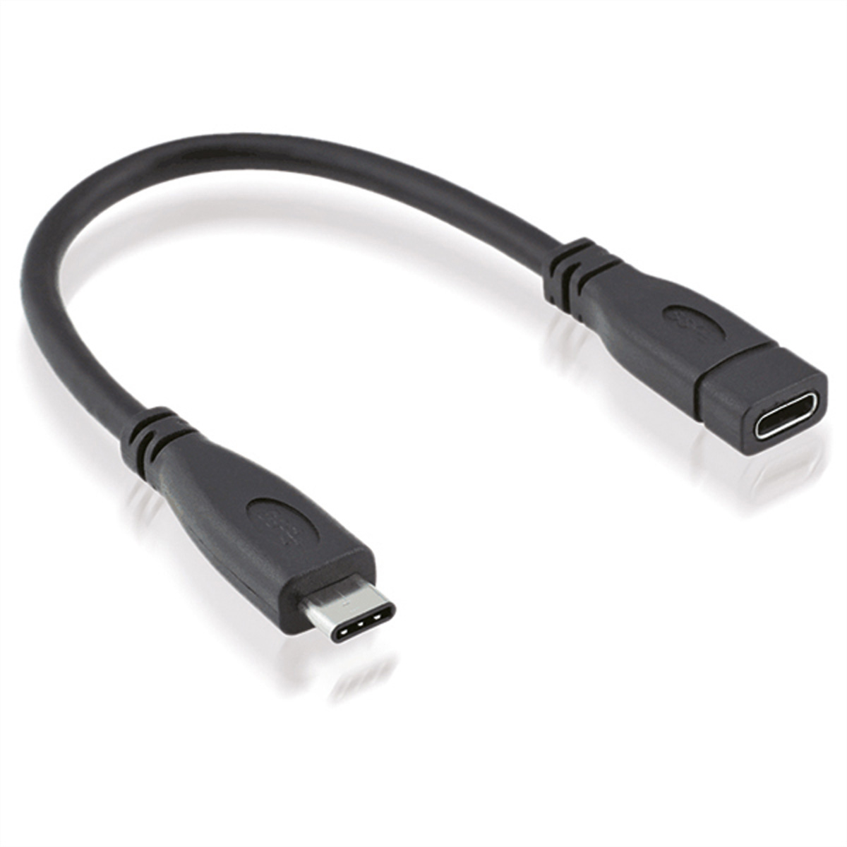 Kabelverlängerung, 2 ST/BU C C-C, USB Kabel ROLINE Gen 3.2 USB 3.2 Typ