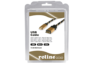 ROLINE GOLD USB 3.2 Gen 1 Kabel, C-Micro B, ST/ST USB 3.2 Kabel