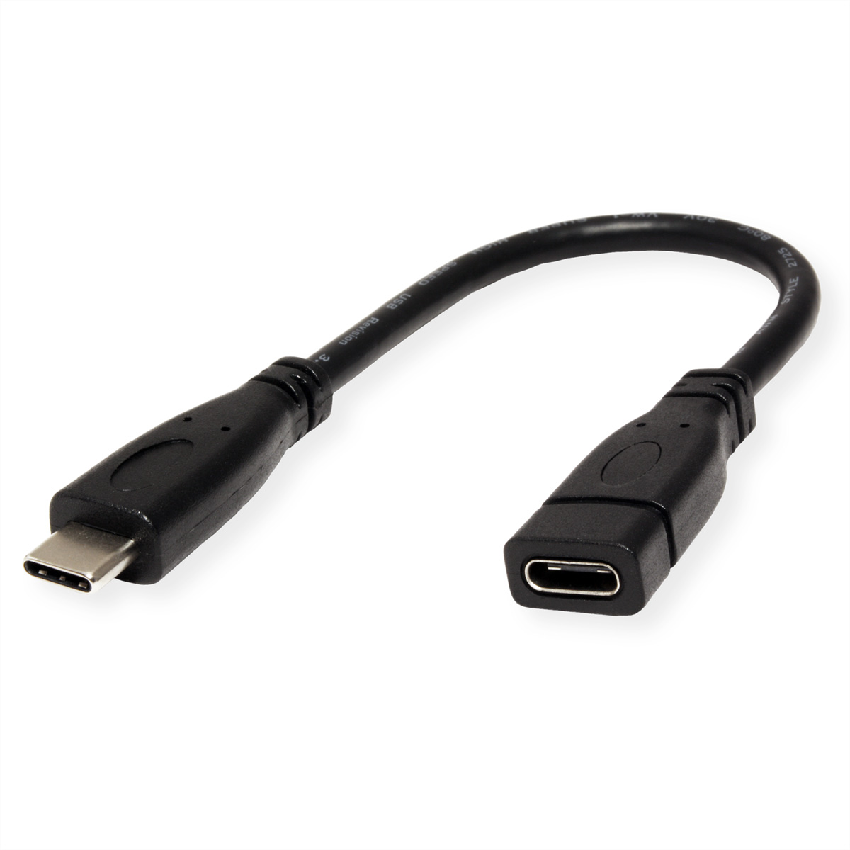 ROLINE USB 3.2 Gen 2 USB Kabelverlängerung, C Typ C-C, 3.2 Kabel ST/BU