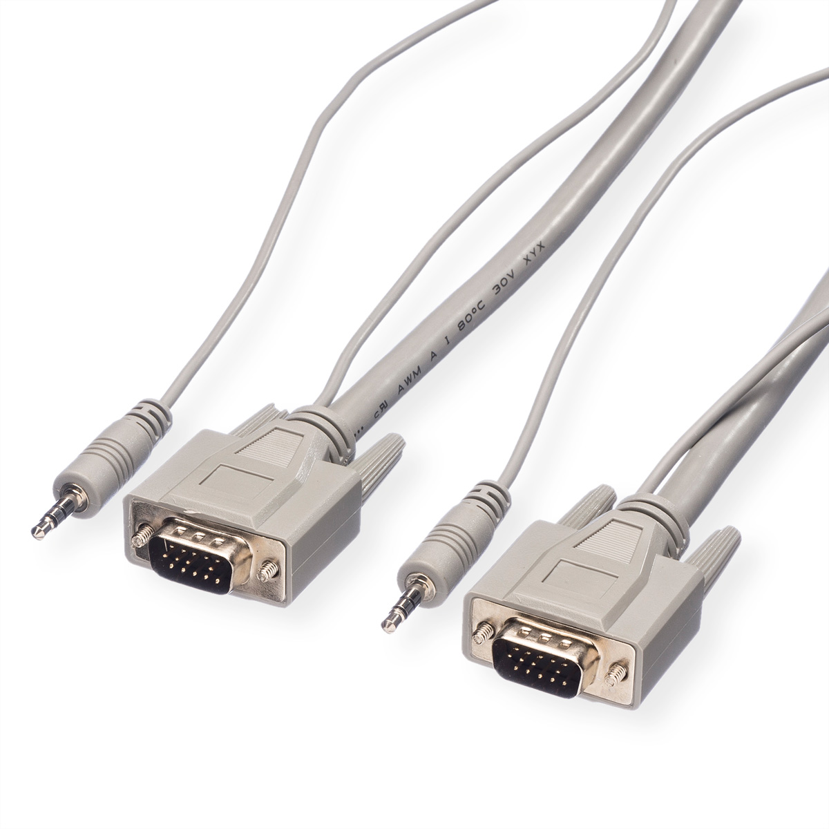 ROLINE Kombikabel, Audio, ST-ST, 15 VGA + m VGA-Audio-Kabel
