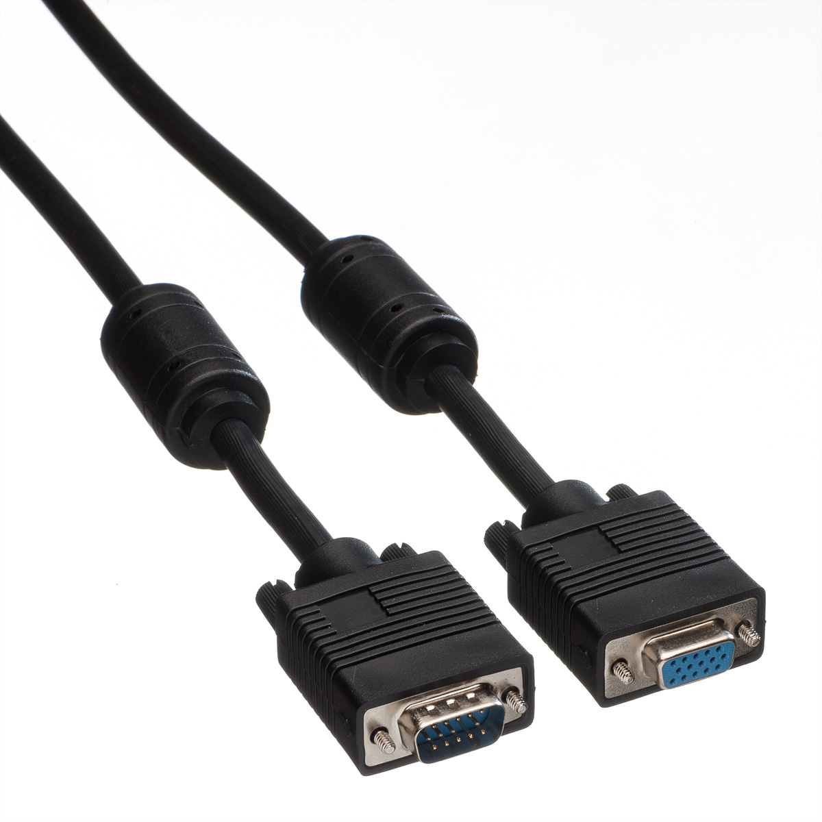 HD15 10 mit - ST BU VGA-Kabel, Ferritkern, VGA-Kabel ROLINE m