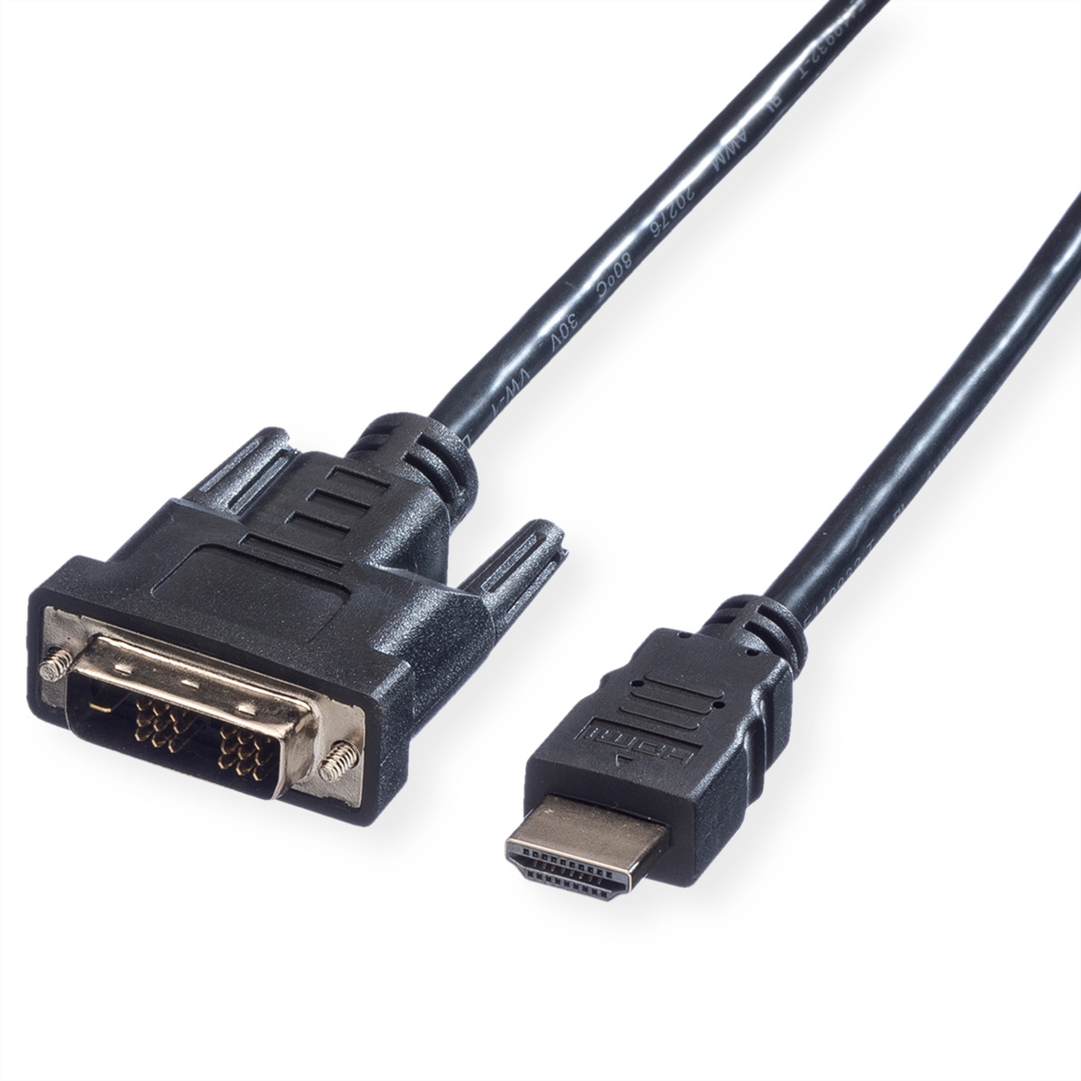 VALUE Kabel DVI (18+1) HDMI-DVI-Kabel, 10 m ST, - HDMI ST