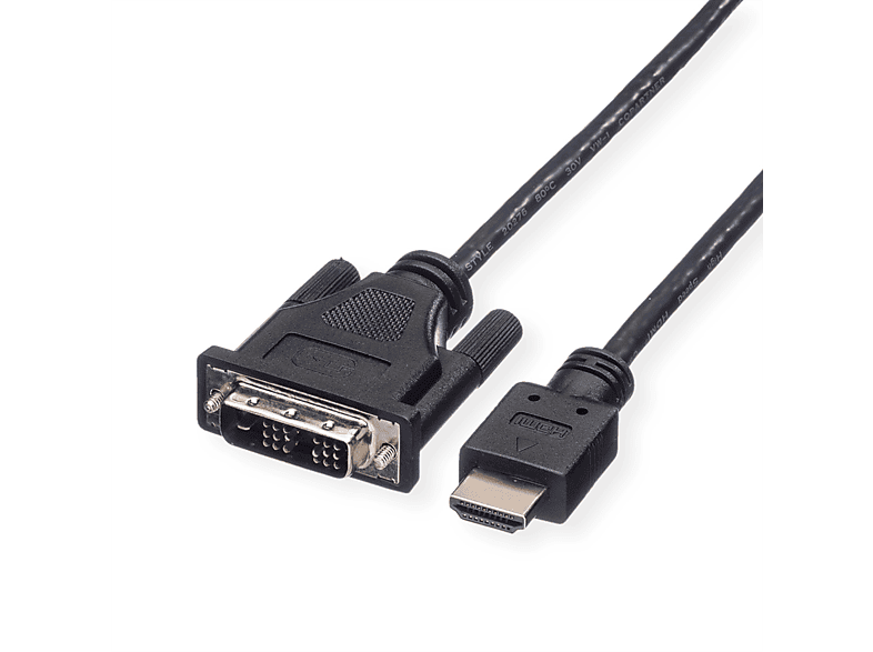 ROLINE ST, HDMI Kabel 3 - (18+1) ST HDMI-DVI-Kabel, DVI m