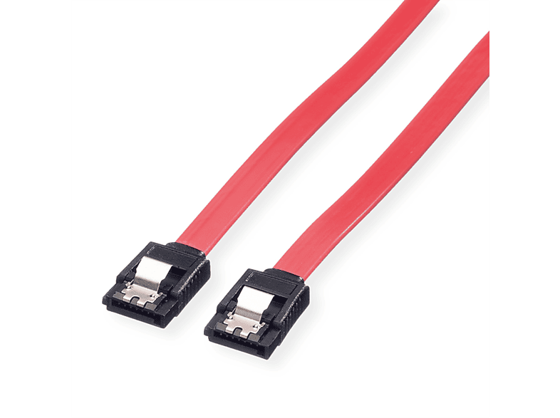 VALUE Internes SATA 6.0 Gbit/s HDD-Kabel mit Schnappverschluss, SATA-Kabel, 1 m