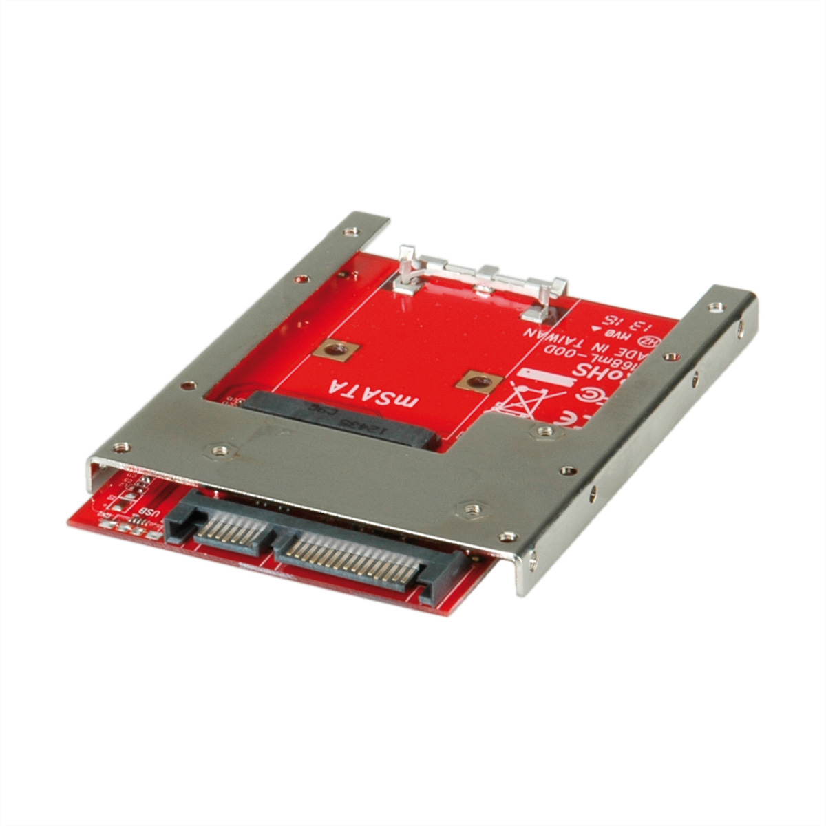 ROLINE Adapter mSATA SSD SATA 2.5 22pin, zu SATA-Adapter