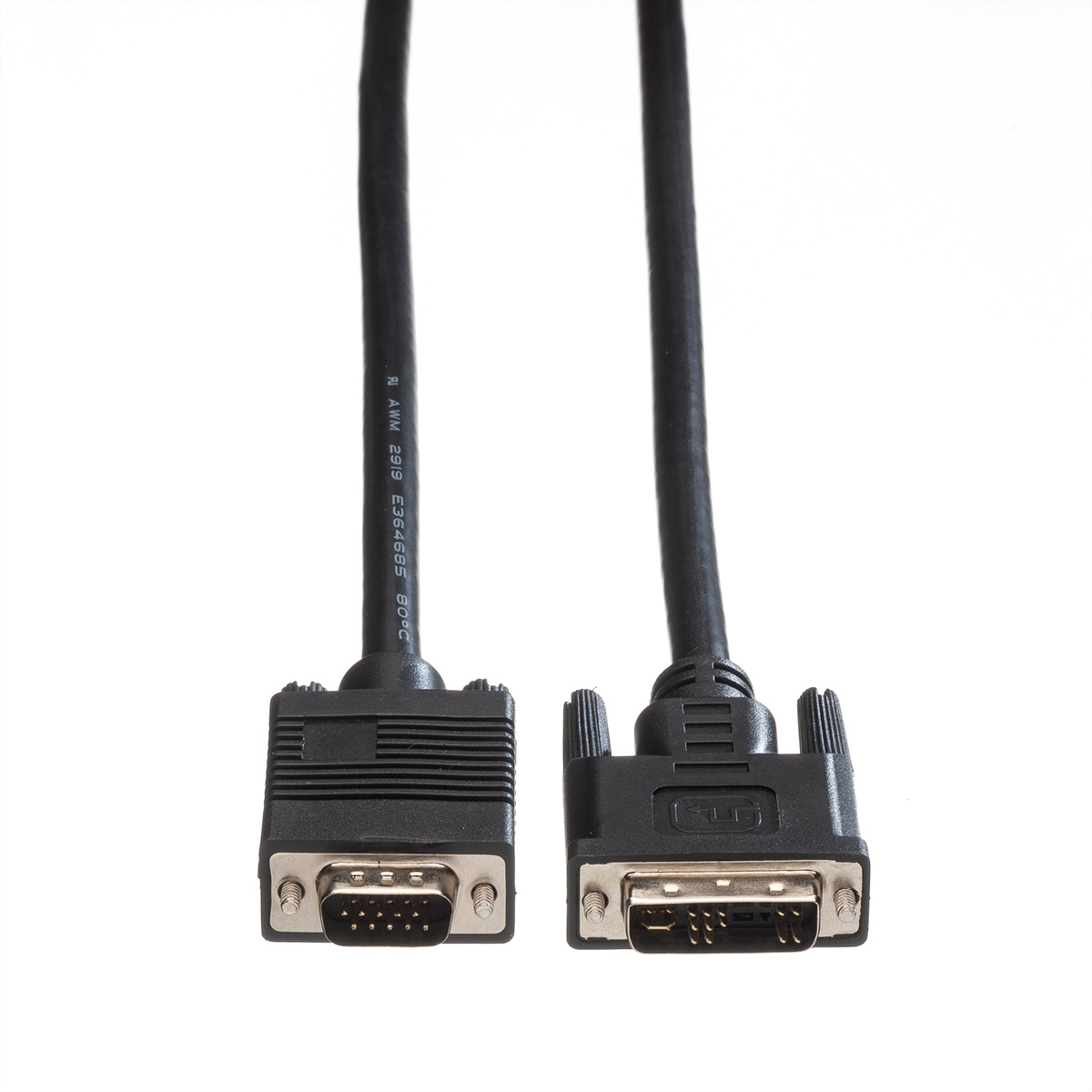 ROLINE DVI-VGA-Kabel, VGA-DVI-Kabel, HD15 ST, (12+5) ST DVI m 3 
