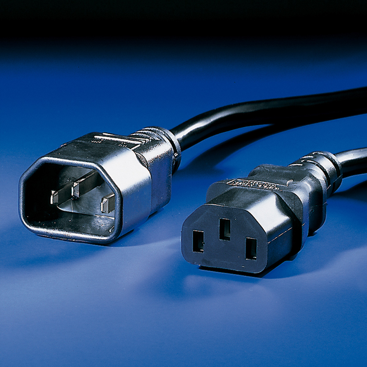 - m 0,5 320 C14 ROLINE Stromkabel, C13, Apparate-Verbindungskabel, IEC