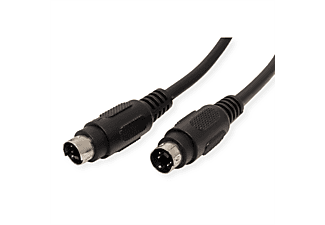 SYSTEM-S S-Video Kabel 3m Mit Winkelsteckern - Ideal Für Home-Entertainment & Studio