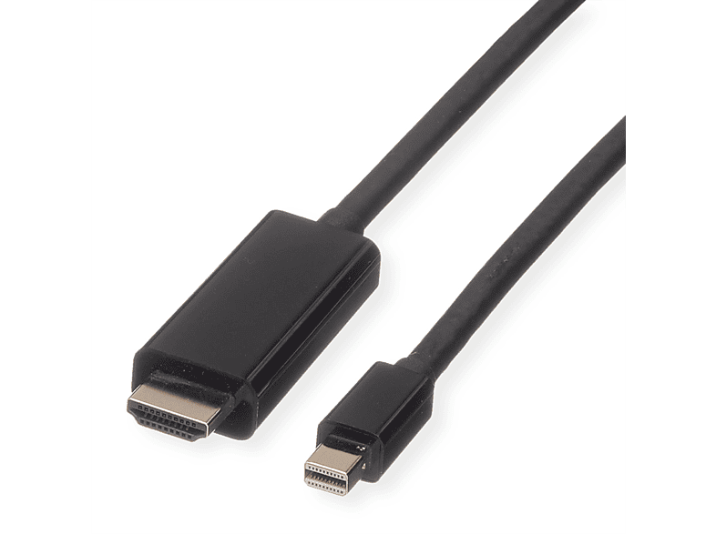 ROLINE Mini DisplayPort Kabel, Mini DP-UHDTV, ST/ST, DP-UHDTV-Kabel, 2 m