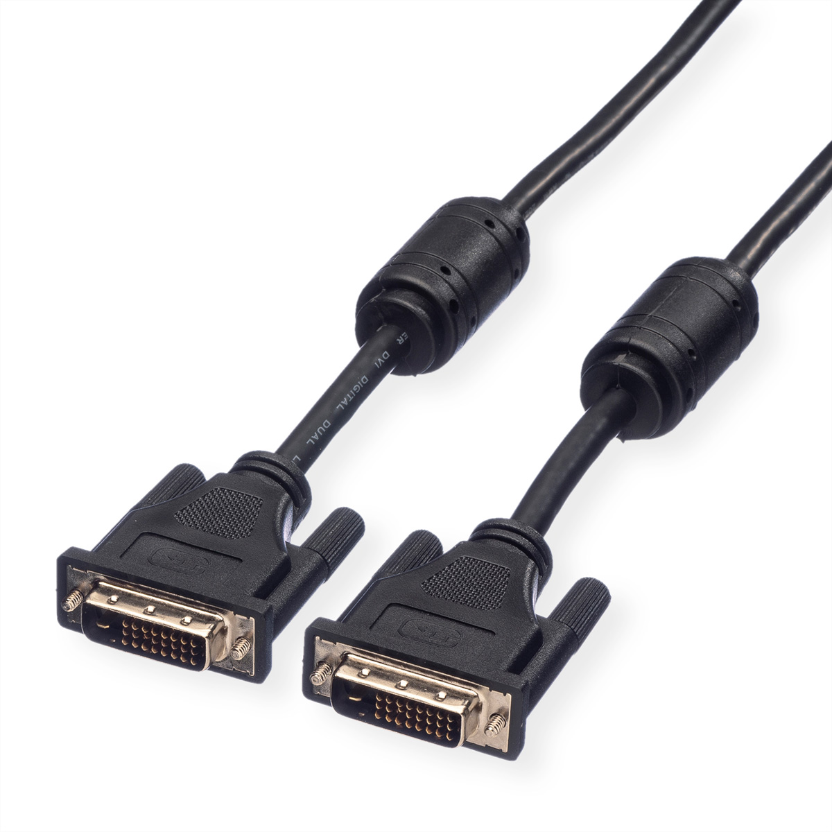 Monitorkabel ST-ST, link, dual m 2 DVI-Kabel, ROLINE DVI, (24+1)