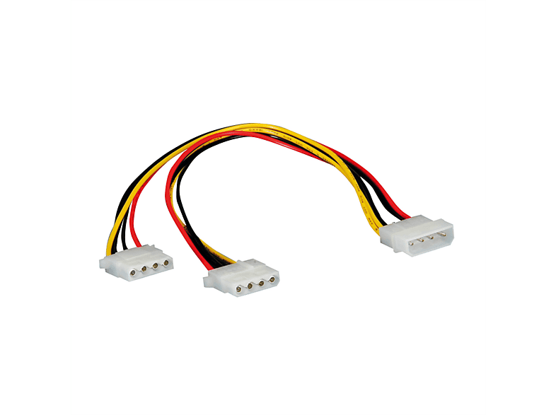 ROLINE Y-Kabel 4 0,3 Stromkabel, pol. m HDD intern, 4 2x / pol. HDD