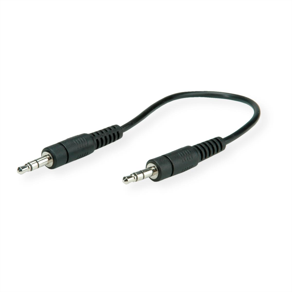 3,5mm Verbindungskabel m / 0,2 ST Audio-Verbindungskabel, ROLINE 3,5mm ST,
