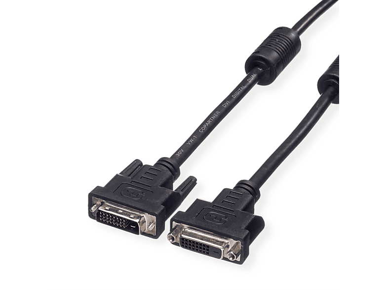 VALUE Verlängerungskabel DVI, DVI ST-BU, (24+1) dual link, DVI-Kabel (dual link), 2 m