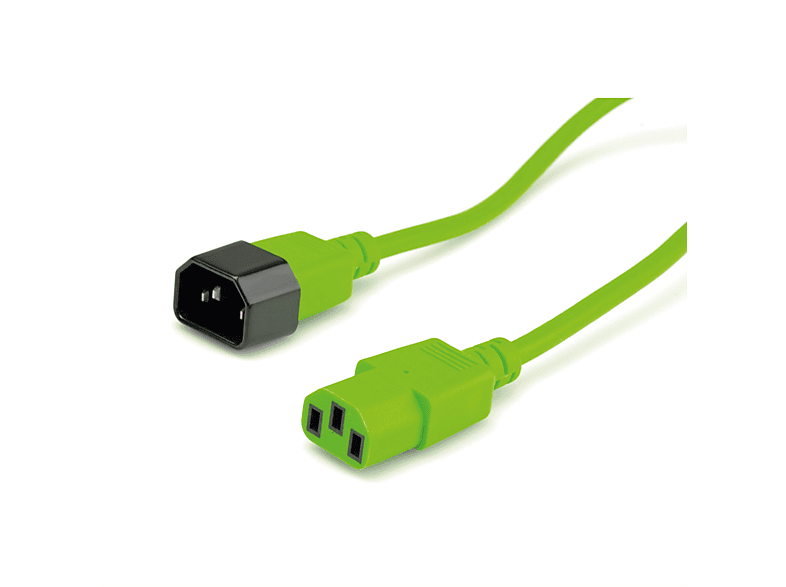 ROLINE IEC 320 - C13, Apparate-Verbindungskabel, C14 3 m Stromkabel,