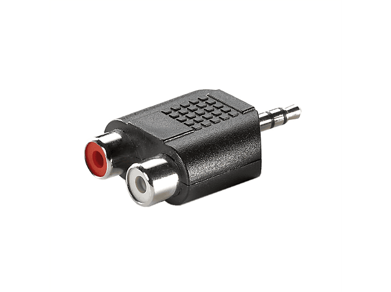 (2x (ST)-zu-Cinch Adapter, BU) mm 3,5mm VALUE 23,5 Audioverteiler,