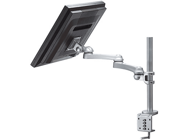 ROLINE LCD-Arm Trägerstange, Tischmontage Monitorarm, 4 Tischmontage Gelenke