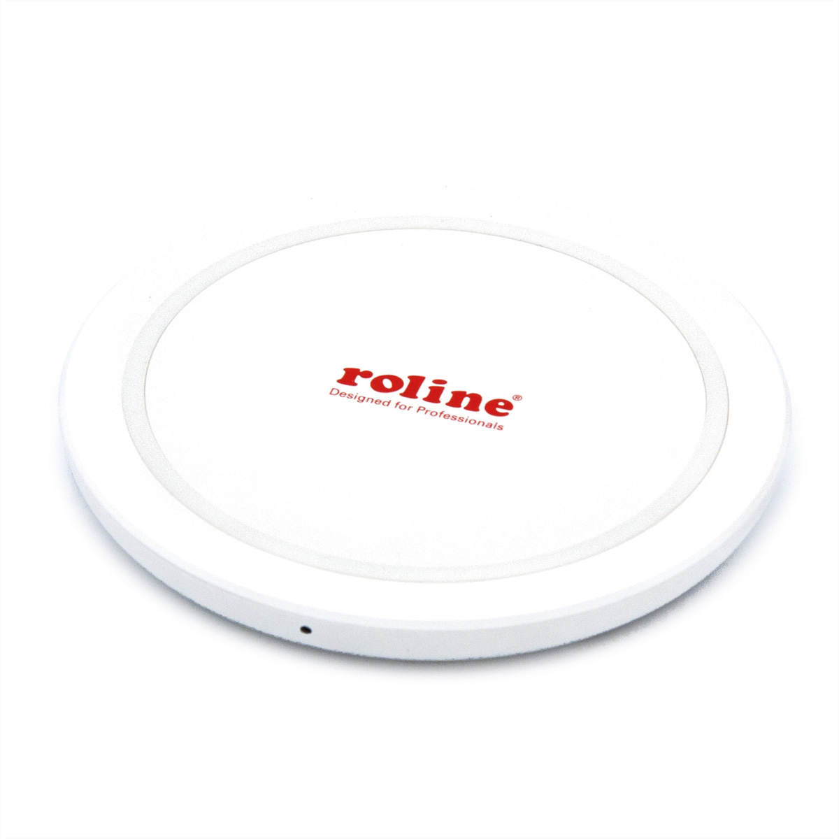 ROLINE Wireless Charging Pad Mobilgeräte, Ladestation für weiß 10W