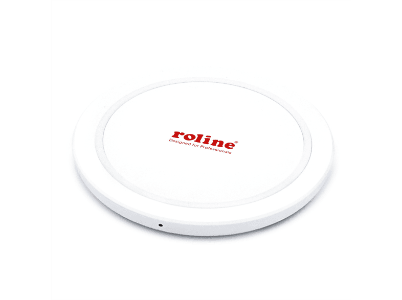 ROLINE Wireless Charging Pad weiß 10W Mobilgeräte, Ladestation für