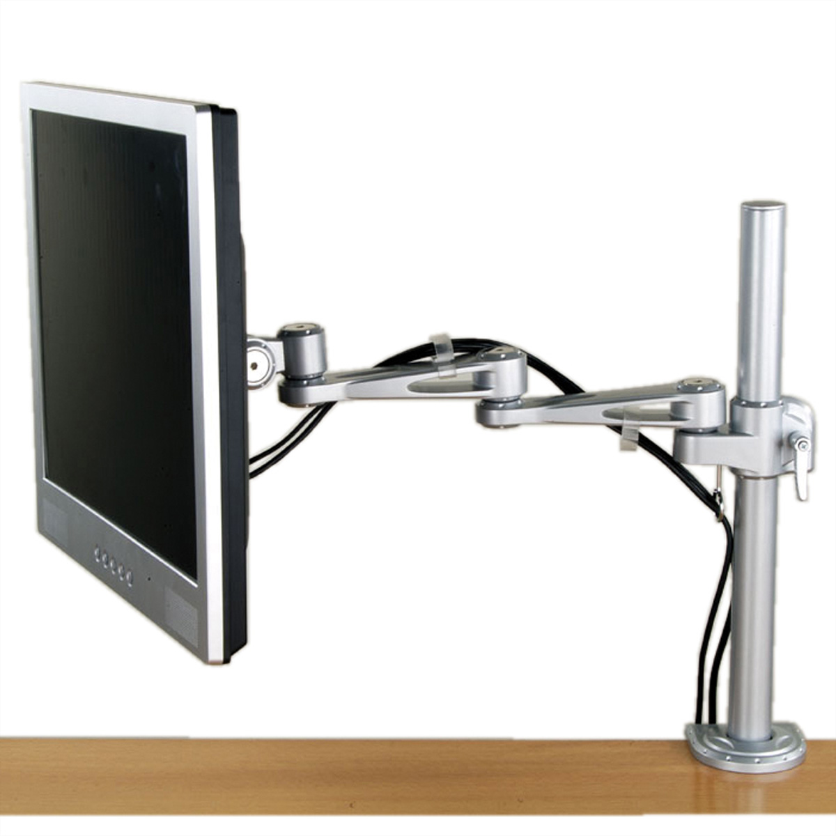 VALUE Tischmontage LCD-Arm Trägerstange, Gelenke, Monitorarm, 4 Tischmontage