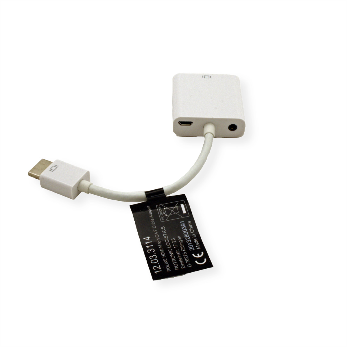 ROLINE HDMI-VGA Adapterkabel, HDMI BU HDMI-VGA VGA ST / Adapter