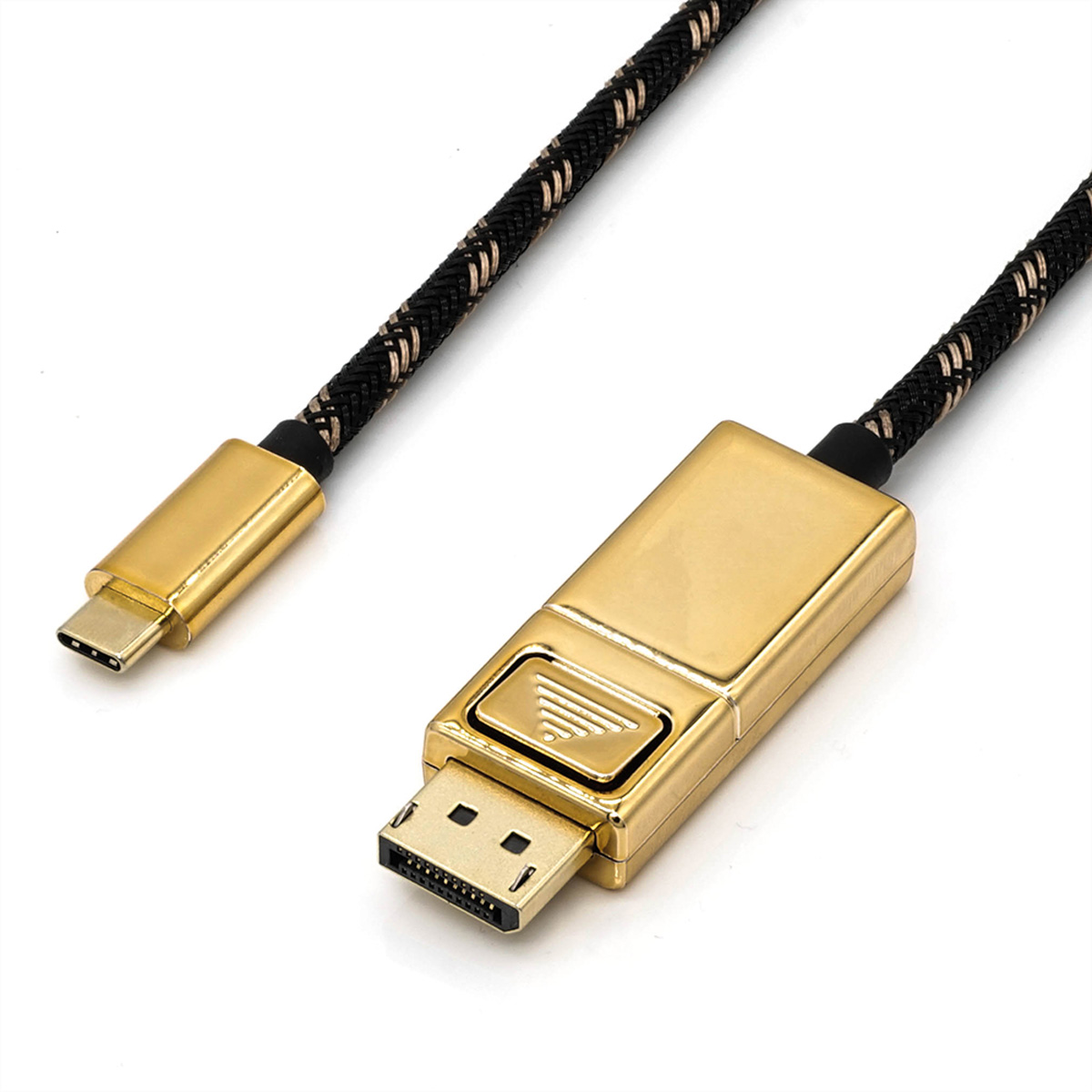 ST/ST Adapterkabel, ROLINE Adapter USB USB-DisplayPort - C v1.2, GOLD Typ DisplayPort