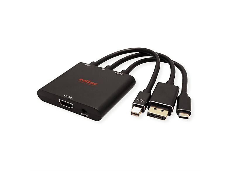 ROLINE Adapterkabel Mini DisplayPort DisplayPort - / Mini / Typ HDMI C DisplayPort-HDMI Adapter