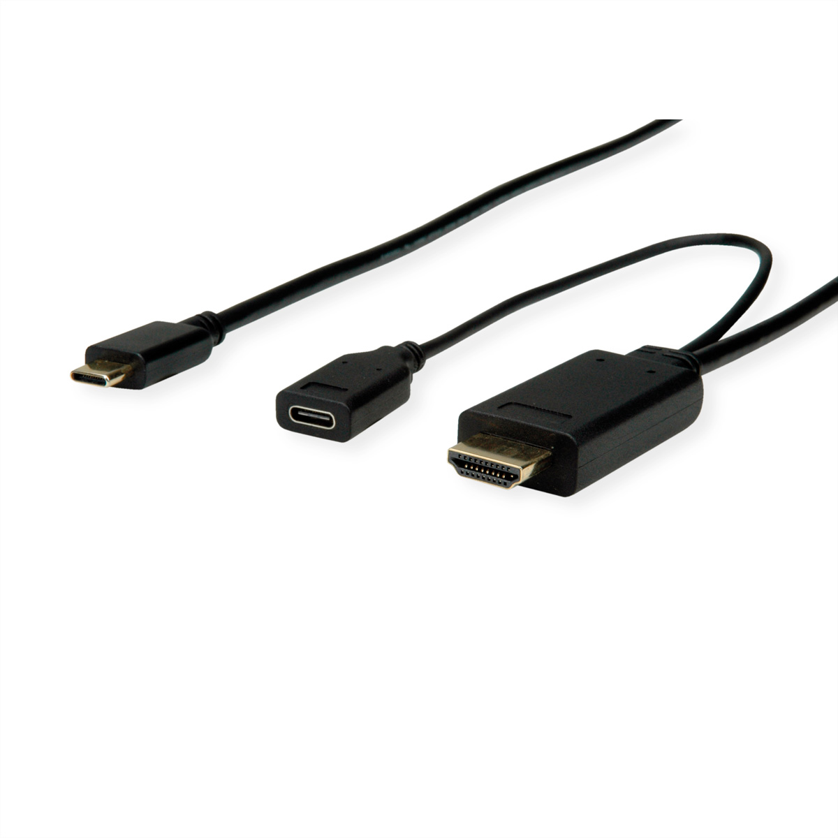 ST/ST+BU Typ USB - Adapterkabel, USB ROLINE C + (PD) Adapter USB-HDMI C HDMI